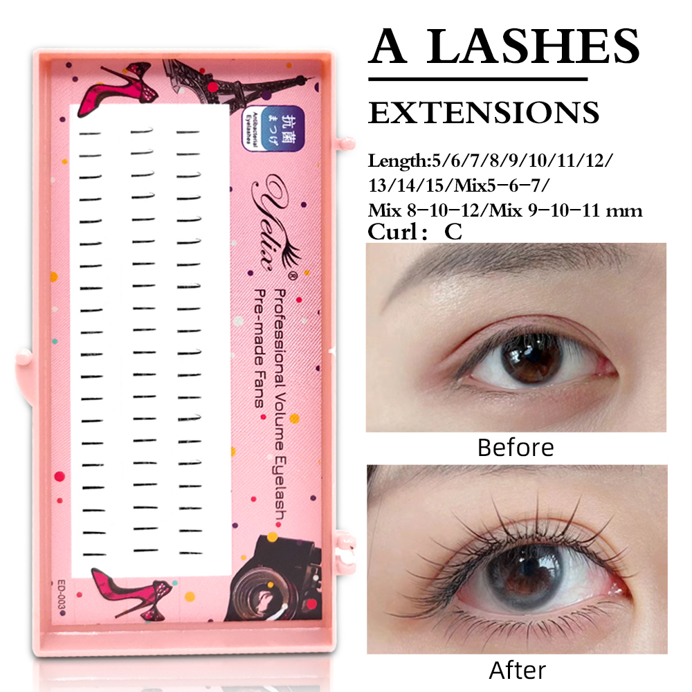 Eyelash Extension C Curl - Yelix Natural Soft Individuele Wimperextensions Comic