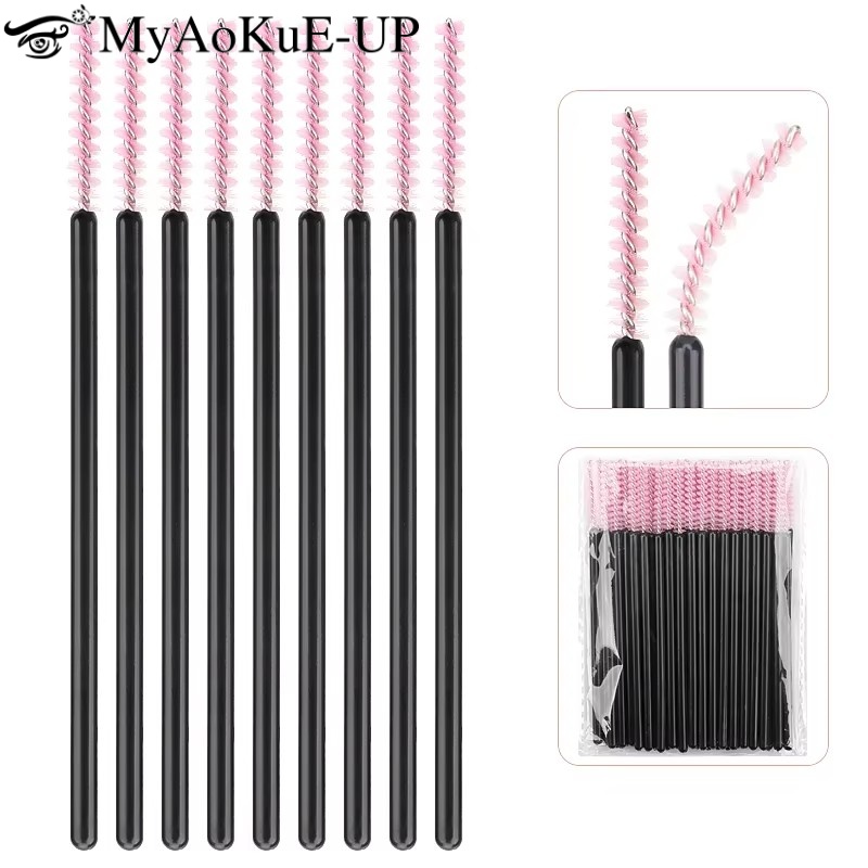 Eyelash Extension For Beginners - 50 Stuks Wegwerp Wimper Make-Up Borstel