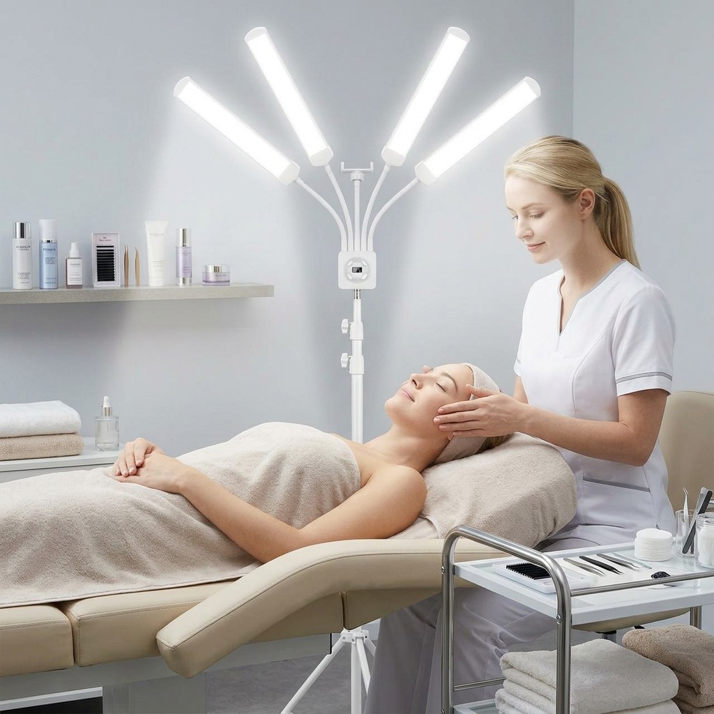 Eyelash Extension Videos - 65W Wimperverlenging Lamp 4-Arms Fotografische Beauty
