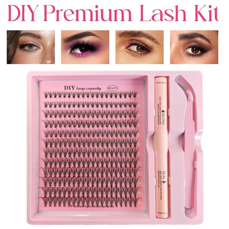 Eyelash Extension Home Service - DIY Cluster Wimperverlengingsset Individuele Wimpers Professionele
