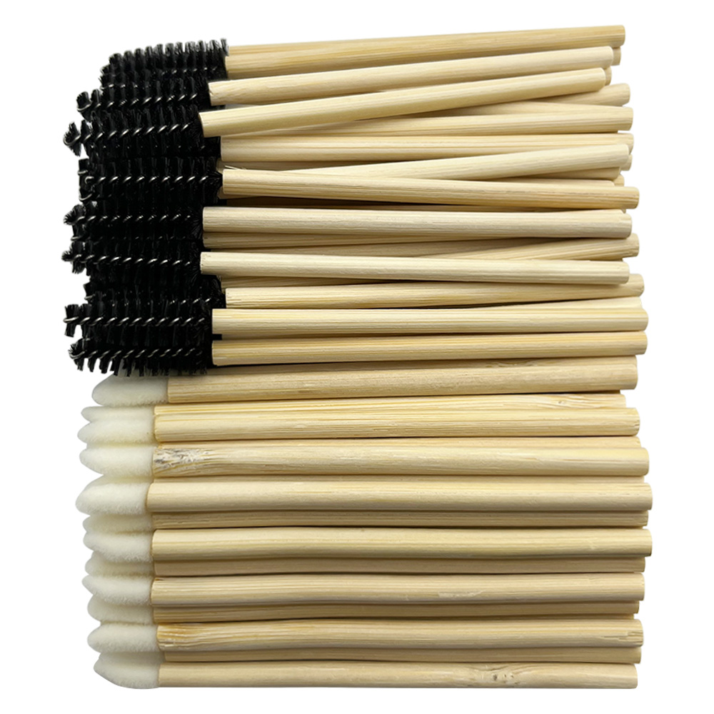 Eyelash Extension For Beginners - 50/100 Stuks Lip Borstels Kits Bamboe
