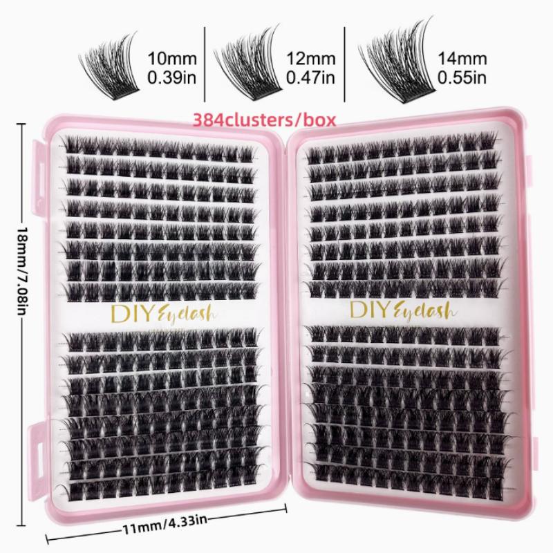 Eyelash Extension Home Service - Wimperverlengingsset Natuurlijke, pluizige, individueel gekrulde wimpers