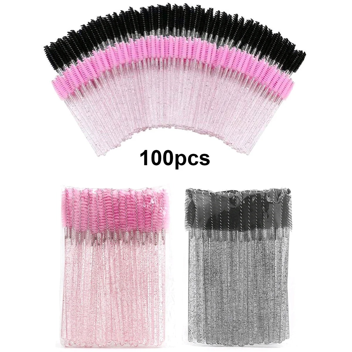 Eyelash Extension For Beginners - Groothandel 100 STKS Mascara Spoolies Wegwerp