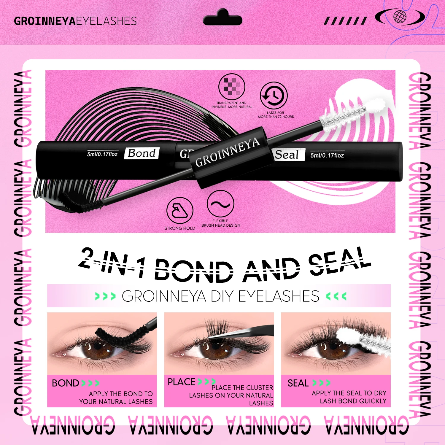 GROINNEYA Lash Clusters Kit Ka - Eyelash Extension Home Service recensie en prijs
