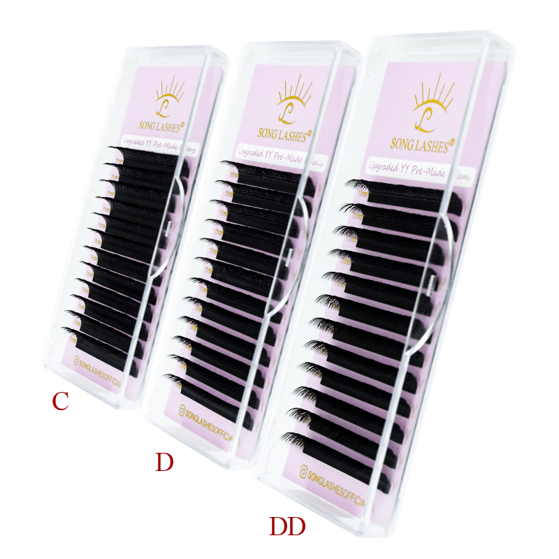 LIED WIMPERS Nieuwe Premade Fa - Eyelash Extension C Curl recensie en prijs