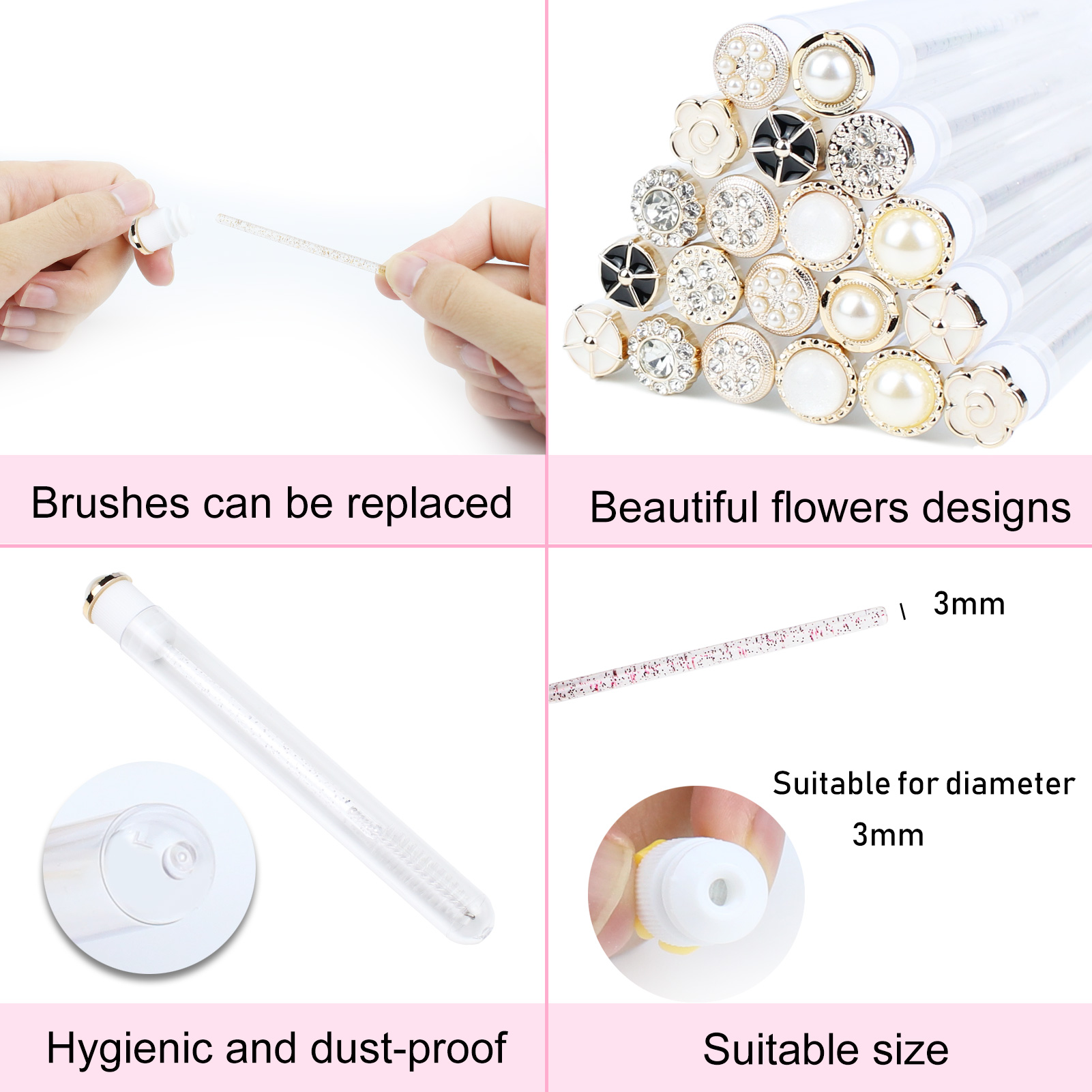 Mascara Wands Tube 20 stks Her - Eyelash Extension For Beginners recensie en prijs
