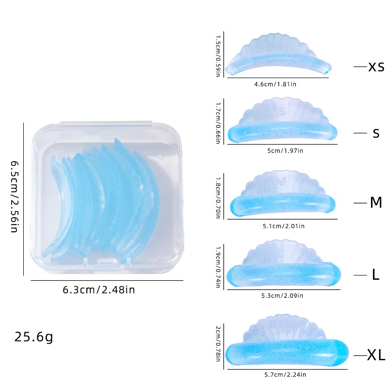 5 Paar Wimperpermanent Pads C  - Eyelash Extension C Curl recensie en prijs