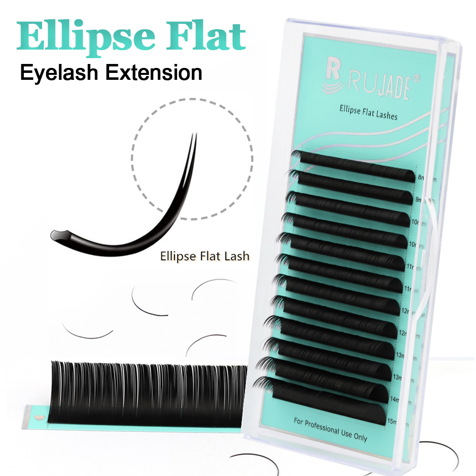 RUJADE Ellipse Platte Wimperve - Eyelash Extension C Curl recensie en prijs